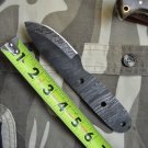 Damascus steel 6.5" hand forged blank blade 2.5" cutting edge, 3 screw holes
