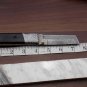 7.5" Tanto blade folding knife, Hand forged Damascus steel, Cow Leather sheath