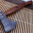 Damascus steel tomahawk Axe bearded hiking battle axe14.5 Inches long Hand Forge