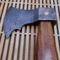 Damascus steel tomahawk Axe bearded hiking battle axe14.5 Inches long Hand Forge