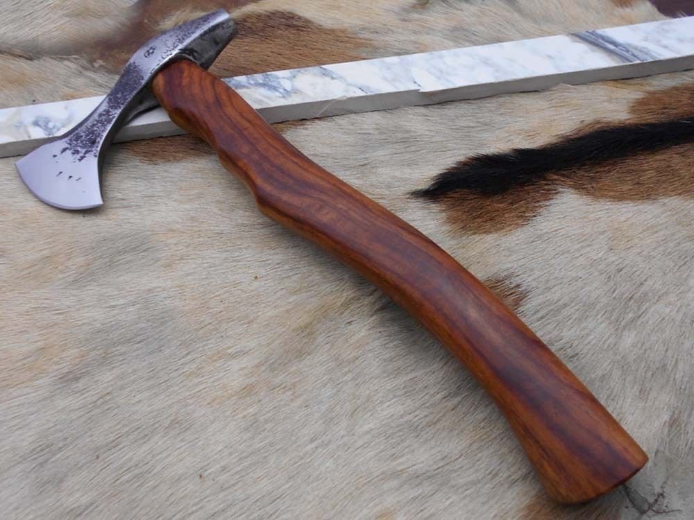 Tomahawk Axe bearded hiking battle axe 14 Inches long Hand Carbon steel