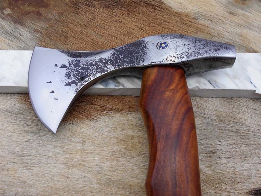 Tomahawk Axe bearded hiking battle axe 14 Inches long Hand