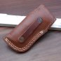 Blue Bone Damascus Folding Knife, Thumb knob, Leather sheath, Engraved Bolster
