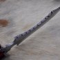 13" long custom made Hand Forged Damascus Steel dagger Knife horn bone brass