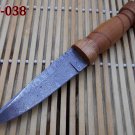 Hand Forged custom made Rain drop patren Damascus steel 10.5 Inches Knife with 5