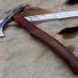 Tomahawk Axe bearded hiking battle axe, High carbon steel, Rose wood scale