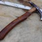 Tomahawk Axe bearded hiking battle axe, High carbon steel, Rose wood scale