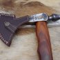Tomahawk Axe bearded hiking battle axe, High carbon steel, Rose wood scale