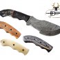TRACKER KNIFE 10" LONG FULL TANG HAND FORGED DAMASCUS BLADE IN 3 SCALES, SHEATH