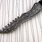 9.5" Long Carving Knife Custom Hand Forged Full Tang Damascus Steel, Sheath