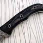 9.5" Long Carving Knife Custom Hand Forged Full Tang Damascus Steel, Sheath
