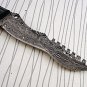9.5" Long Carving Knife Custom Hand Forged Full Tang Damascus Steel, Sheath