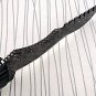 9.5" Long Carving Knife Custom Hand Forged Full Tang Damascus Steel, Sheath