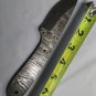 Damascus steel 7" long hand forged blank blade 4.5" cutting edge, 3 screw holes