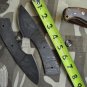Damascus steel 6.5" hand forged blank blade 2.5" cutting edge, 2 screw holes