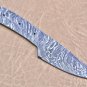 blank blade 7.5" hand forged Damascus steel 3" cutting edge, 3 pin & lace holes