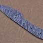 blank blade 7.5" hand forged Damascus steel 3" cutting edge, 3 pin & lace holes