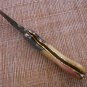 Damascus folding camping knife, 7.5" Various scales available, Leather sheath
