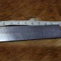 10" long custom made Feather pattern hand forged Damascus steel bar, 10" X 2"