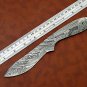 Spear point blank blade 9" hand forged Damascus steel knife, 4" Cutting edge