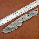 Spear point blank blade 8" hand forged Damascus steel knife, 3" Cutting edge