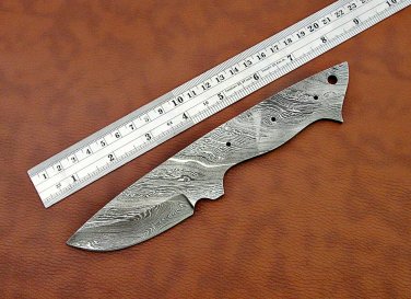 Spear point blank blade 8" hand forged Damascus steel knife, 3" Cutting edge