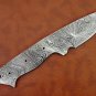 Spear point blank blade 8" hand forged Damascus steel knife, 3" Cutting edge