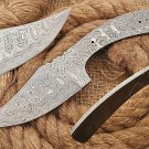 8" long rain drop pattern Damascus steel steel clip point blank blade, 5mm