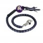 Motorcycle 42 Long 1/2 Diameter Blk/Purple Get back Whip with No. 4 Pool Ball
