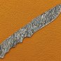 10" fire Pattern Damascus steel blank blade skinning knife with 5.5" cutting