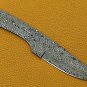 9" long Drop point blank blade hand forged rain drop pattern Damascus steel