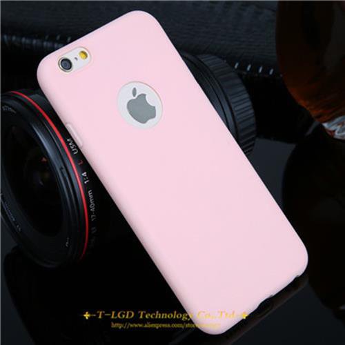 New Arrival Case For iPhone 6 TPU Silicon Phone Cases For iPhone 6 Pink (iP6_6sPlus)