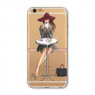Case Apple iPhone 6 6s Plus 6Plus 5 5S SE Soft Silicon TPU Transparent Dark Grey (iP6_6sPlus)