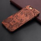 Natural U I Brand New Wood Phone Case For iPhone 5 5S 6 6S 6Plus 7 dragon (iP6_6s)