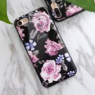 SoCouple For iphone 5s 5 SE 6 6s 8 6 7 8 plus Granite Scrub Marble IK05FlowerRose (iP6_6s)