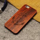 Natural U I Brand New Wood Phone Case For iPhone 5 5S 6 6S 6Plus 7 anchor (iP6_6sPlus)