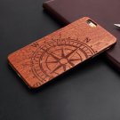 Natural U I Brand New Wood Phone Case For iPhone 5 5S 6 6S 6Plus 7 compass (iP6_6sPlus)