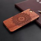 Natural U I Brand New Wood Phone Case For iPhone 5 5S 6 6S 6Plus 7 flower (iP6_6sPlus)