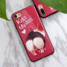 SoCouple For iphone 5s 5 SE 6 6s 8 6 7 8 plus Granite Scrub Marble IK05ASSRed (iP6_6sPlus)