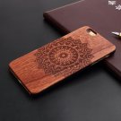 Natural U I Brand New Wood Phone Case For iPhone 5 5S 6 6S 6Plus 7 flower (iP7)