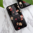 SoCouple For iphone 5s 5 SE 6 6s 8 6 7 8 plus Granite Scrub Marble IK05FlowerPeony (iP7)
