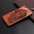 Natural U I Brand New Wood Phone Case For iPhone 5 5S 6 6S 6Plus 7 elephant nose (ip8Plus)