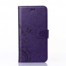 Coque FIip Case For Samsung Galaxy S6 S7 S8 Plus Purple (S6)