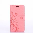S5 S6 S7 S8 Edge Plus Luxury Leather Flip Cover Wallet Pink (S6)