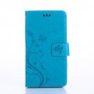 S5 S6 S7 S8 Edge Plus Luxury Leather Flip Cover Wallet Blue (S6Edge)