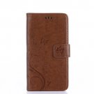 S5 S6 S7 S8 Edge Plus Luxury Leather Flip Cover Wallet LBrown (S7Edge)