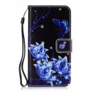 Luxury Leather Case For Samsung Galaxy S6 S7 Edge S8 Plus Blue Butterfly (S8)