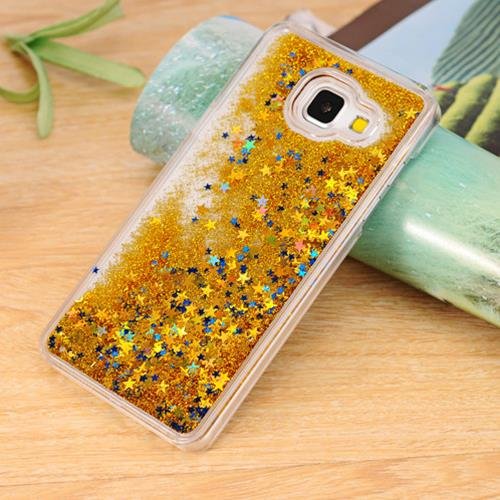 Dynamic Liquid Bling Star Quicksand Case Samsung Galaxy S5 S6 S7 Edge S8 Plus Gold (S8)