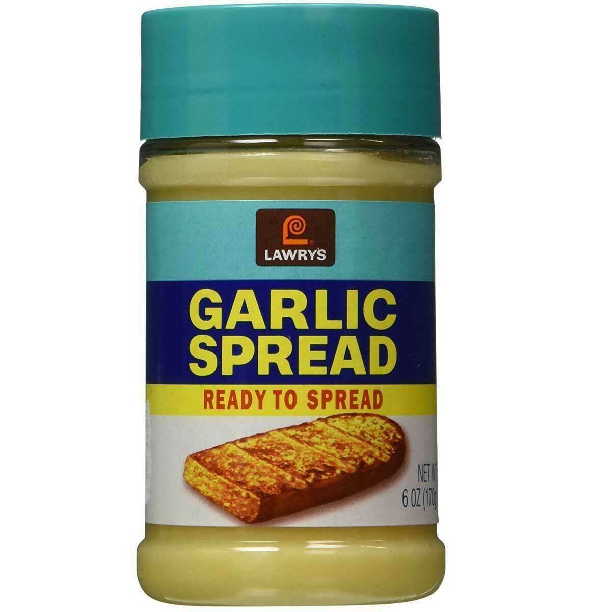 Lawry's Garlic Spread - Ready to Spread - Size 6oz - New - FREE/FAST S&H