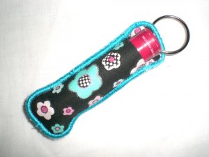 Fabric Chapstick Holder Machine Embroidery Design